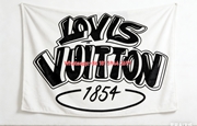 Luxury Graffiti Monogram Flannel Throw Blanket 318